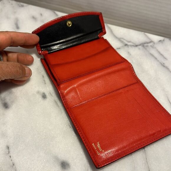 Vintage Bosca wallet buttery soft red leather made in USA - Picture 8 of 11